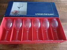 Cristal d'arques 6 verres a vin Rouge modele Vicomte neuf