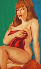 Tableau ancien gouache