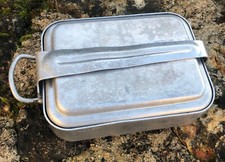  Gamelle 3 éléments 01/1955 Armée Française  guerre d'algerie NORD METAL PS&CO