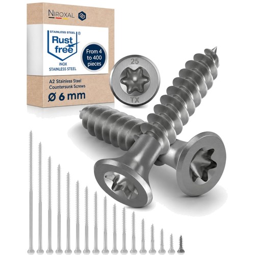 Vis bois inox torx tête - torx,