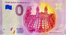 BILLET 0  EURO BOM JESUS DO MONTE BRAGA PORTUGAL  2019 NUMERO DIVERS