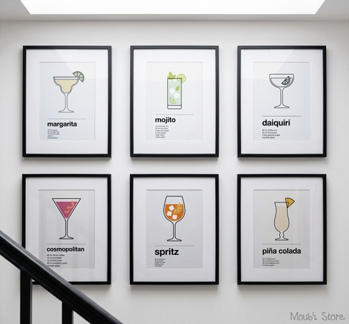 Lot poster cocktail - poster, de
