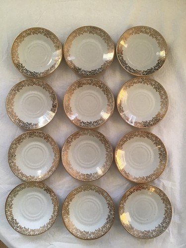 Soucoupes porcelaine pâte - 12,