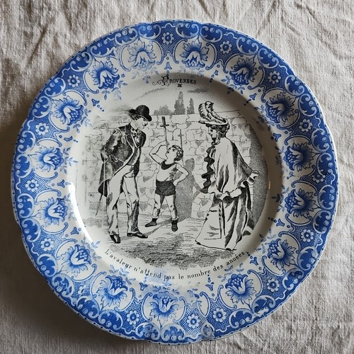 Assiette parlante proverbes - assiette, de