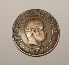 Belle Pièce, 10 Reis Carlos I - 1892 - PORTUGAL