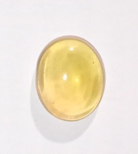 Opale jaune intense en cabochon ovale de 8,02Cts