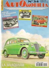AUTOMOBILIA 34 RENAULT JUVAQUATRE CARROSSIER FRANAY VESPA 400 CITROENNETTE HP5