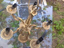 Lustre 5 branches en bronze massif très bon état