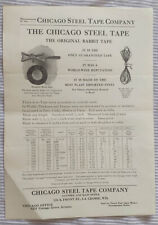 Chicago Steel Tape Co Ad