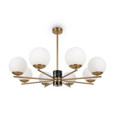 Lustre En Verre Et Métal En