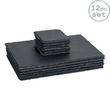 12 Piece Place Slate Napperons