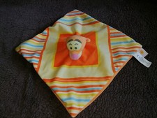 Doudou  plat Tigrou jaune orange rayé Disney Nicotoy Simba toys Etat neuf