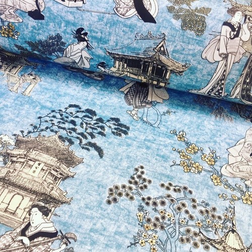 Tissu rideau sergé oriental