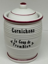 Pot à Cornichons en Porcelaine Champs-Elysées Paris Collection France