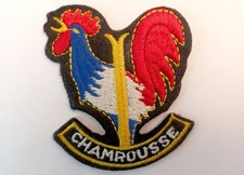 Écusson ancien CHAMROUSSE en feutrine brodée - Isère Alpes France