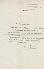 1932 - Lettre autographe signée de l'écrivain Maurice GENEVOIX (1890-1980).