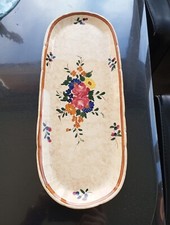 ancien plat  a Cake  faience de LONGCHAMP modèle mistral