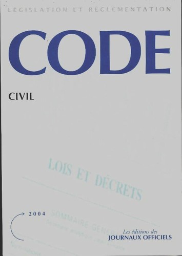 Code civil anonyme - code,