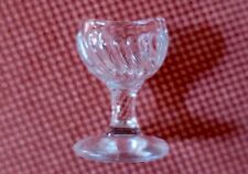 RINCE OEIL ANCIEN OU ŒILLÈRE EN VERRE SOUFFLÉ MOULÉ TORSE  XIX E