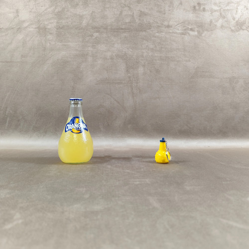 Porte clés bouteille orangina - bouteille,