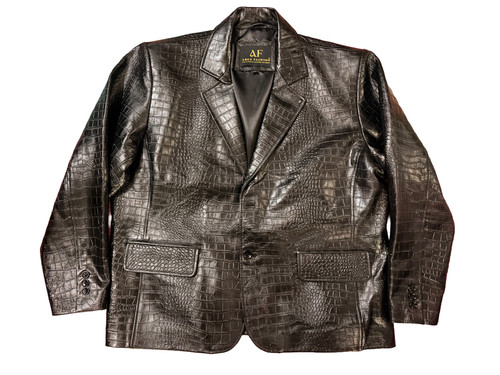 Blazer cuir imprimé - en,