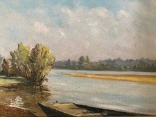 Belle peinture huile panneau