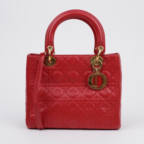 Dior sac main moyen lady - main,