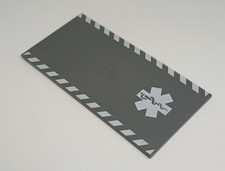 LEGO : Tuile Plaque 8 x 16 logo ambulance - Réf 48288pb06 - Set 7892