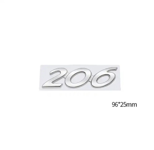 Logo sigle peugeot 206 - 206, chrome