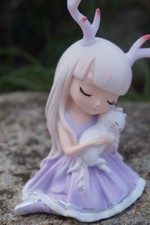 TPA009  A  FIGURINE BEBE FEE FAIRY FILLE CERF   ANGE MANGA ENFANT  CHAT K-POP