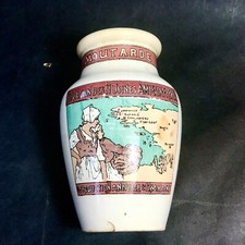 Rare Ancien Pot À Moutarde Illustré Amieux Frères Nantes Douarnenez Concarneau …
