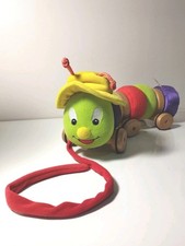 Jouet Vintage Chenille En Bois Berchet À Tirer