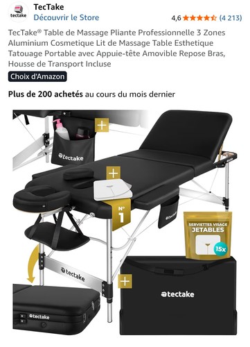 Tectake table massage - tectake,