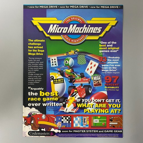 Micro machines sega mega - sega,