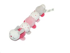 Doudou peluche hochet chenille