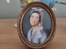 Peinture miniature signée