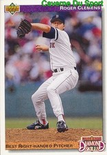 641 ROGER CLEMENS DS BOSTON RED SOX BASEBALL CARD UPPER DECK 1992
