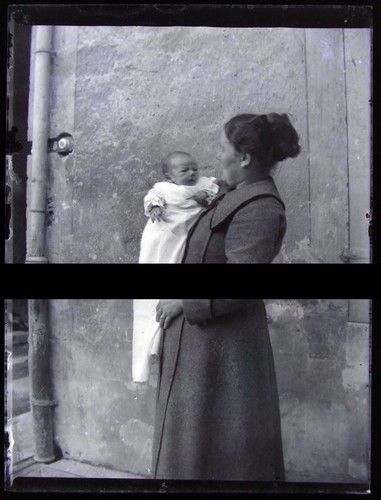 Plaque verre photo - photo, negatif