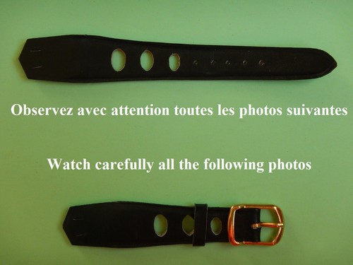Bracelet noir ladie - 18, cuir