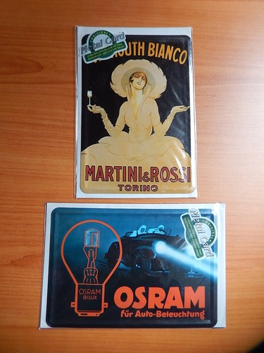 Plaques métal nostalgic - métal,
