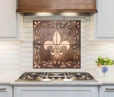 Ensemble De 4 Carreaux Fleur