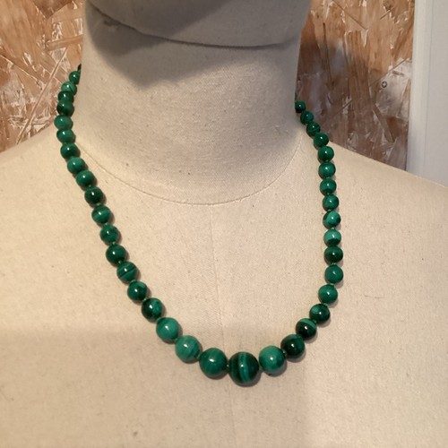 Collier malachite dégradé - malachite,