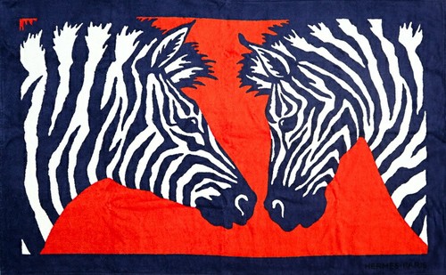 Hermes zebra beach towel - zebra,