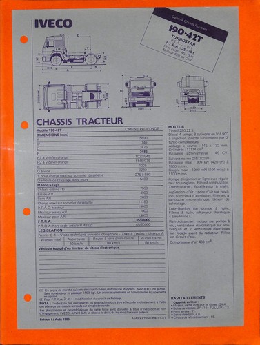 Iveco grands routiers - grands, 190-42
