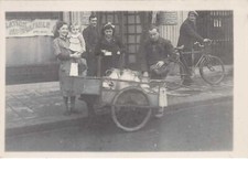 92. n°54257.COLOMBES. Laitiers. Expert comptable. Carte photo. 6 avenue jean