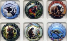 .Générique les animaux rares nouvelle série de 6 capsules  (g34)