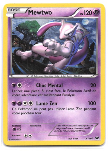Carte pokémon mewtwo - pokémon,