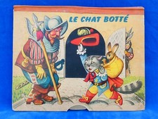 SUPERBE RARE TOP ! LIVRE POP-UP Book - KUBASTA - LE CHAT BOTTE 1959
