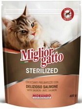 Croquettes Meilleur Chat Croccantini Pour Chats Stérilisés Saumon Morando 400g