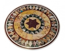 24 " Marbre Rond Artisanat